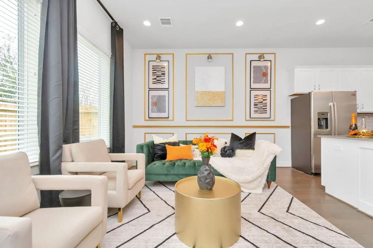 Emerald Palace - New, Modern 3Br Townhome Close To Downtown, Nrg, Med Ctr ヒューストン エクステリア 写真