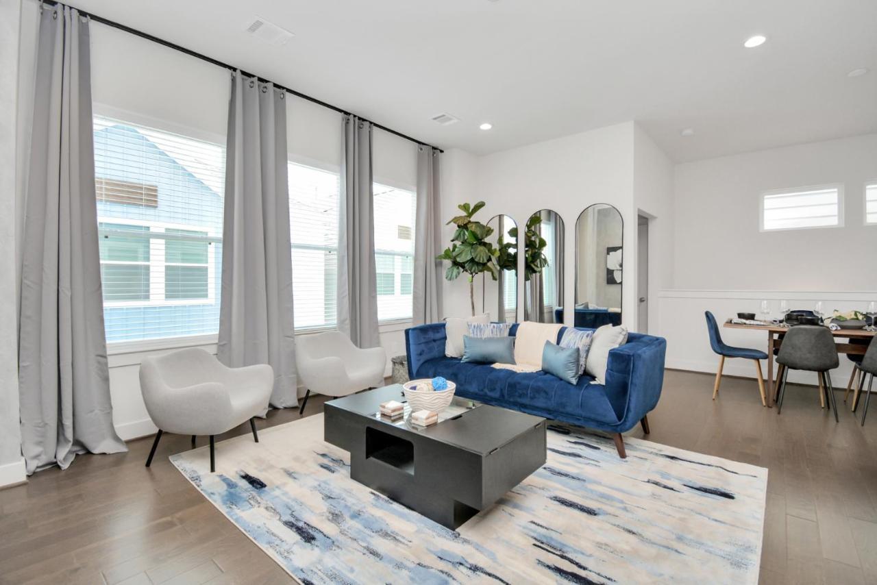 Emerald Palace - New, Modern 3Br Townhome Close To Downtown, Nrg, Med Ctr ヒューストン エクステリア 写真
