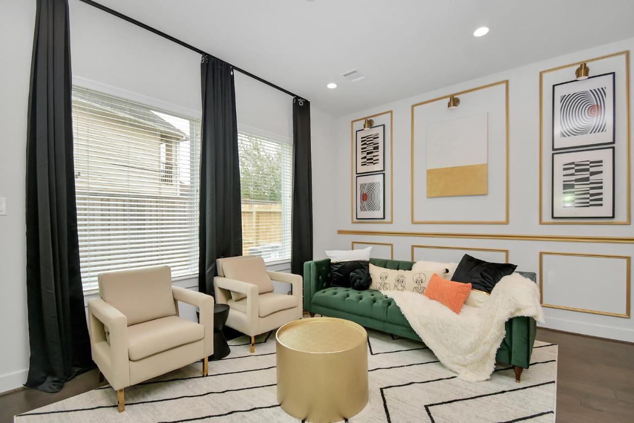 Emerald Palace - New, Modern 3Br Townhome Close To Downtown, Nrg, Med Ctr ヒューストン エクステリア 写真